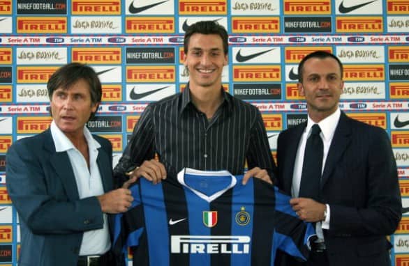 Calciomercato 2006, Zlatan Ibrahimovic presentato all'Inter, foto: ansa